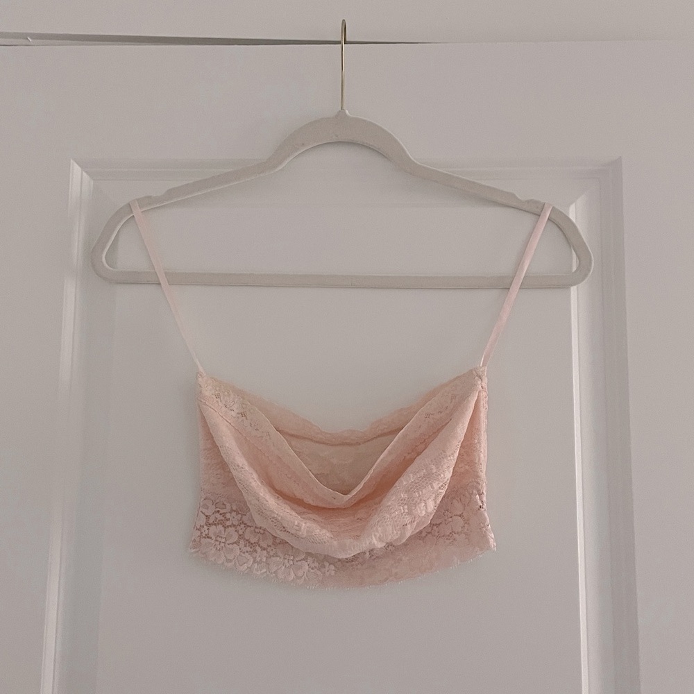 Free People Lace Longline Bandeau Bralette